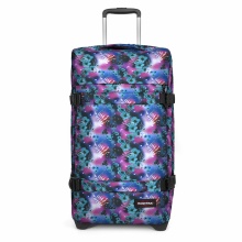 Eastpak Travel-Reisetasche Transit'r L (121 Liter) mit Rollen Dreamflower Dark blau/violett